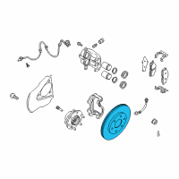 OEM 2009 Infiniti QX56 Rotor Disc Brake Front Diagram - 40206-9FF0C