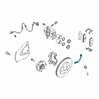 OEM 2018 Nissan Titan Hose Assembly-Brake Front Diagram - 46210-ZV01B