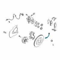 OEM 2011 Nissan Titan Hose Assembly-Brake Front Diagram - 46210-ZV01B