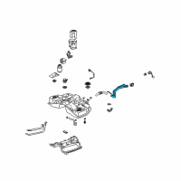 OEM 2002 Lexus SC430 Pipe Sub-Assy, Fuel Tank Filler Diagram - 77201-24080