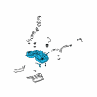 OEM 2005 Lexus SC430 Fuel Tank Sub-Assembly Diagram - 77001-24092