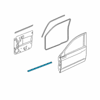 OEM 2007 Dodge Dakota Seal-Front Door Diagram - 55359354AC