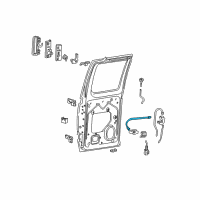 OEM Latch Rods Diagram - F2UZ-15266A46-A