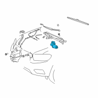 OEM 2013 Toyota Highlander Front Motor Diagram - 85110-0E050