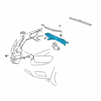 OEM 2010 Toyota Highlander Linkage Assembly Diagram - 85150-0E040