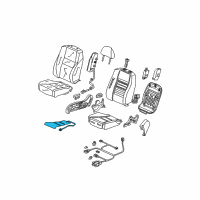 OEM 2008 Honda Accord Heater, Right Front Cushion Diagram - 81134-TE0-A41