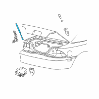 OEM 2006 Ford Mustang Support Cylinder Diagram - 6R3Z-63406A10-B