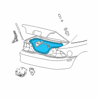 OEM 2008 Ford Mustang Weatherstrip Diagram - 6R3Z-6343720-B