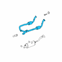 OEM Dodge Ram 3500 Catalytic Converter Diagram - 52121210AB