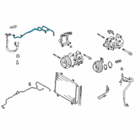 OEM 2013 Toyota Highlander Suction Pipe Diagram - 88717-0E140