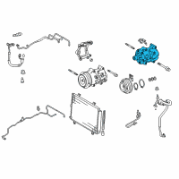 OEM Lexus RX350 Compressor Assembly Diagram - 88320-48280