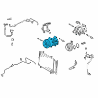 OEM 2013 Toyota Highlander Compressor Assembly Diagram - 88310-0E090