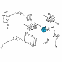 OEM Lexus RX350 Clutch Assembly, Magnet Diagram - 88410-48100