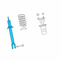 OEM 2008 Lexus LS460 ABSORBER Assembly, Shock Diagram - 48510-80339