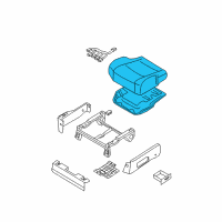 OEM Nissan Quest Cushion Assy-Front Seat Diagram - 87300-ZF465