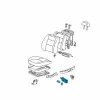 OEM 1997 Lexus ES300 Switch, Front Power Seat Diagram - 84922-33100