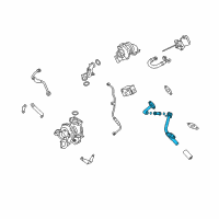 OEM 2009 BMW X5 Return Pipe Diagram - 11-42-7-808-154