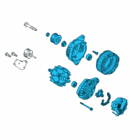OEM Hyundai Elantra GT Alternator Assembly Diagram - 37300-2E320