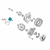 OEM 2022 Kia Forte Idler-Drive Belt Diagram - 252872E300