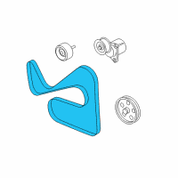 OEM 2005 Ford Escape Serpentine Belt Diagram - 5L8Z8620BA