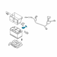 OEM 2018 Hyundai Elantra GT Battery Sensor Assembly Diagram - 37180-G3500