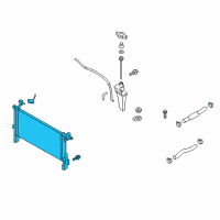 OEM Hyundai Genesis Coupe Radiator Assembly Diagram - 25310-2M000