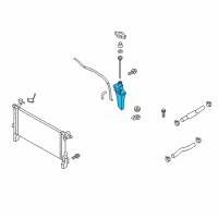 OEM Hyundai Radiator Reservoir Assembly Diagram - 25431-3M000