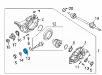 OEM 2016 Hyundai Genesis Bearing-Pinion, Inner Diagram - 53042-3C021