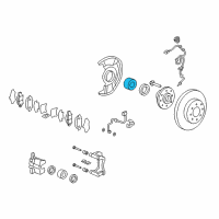 OEM Honda Fit Bearing Assembly, Front Hub Diagram - 44300-TST-951