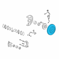 OEM 2017 Honda Fit Disk, Front Brake Diagram - 45251-T5R-A02