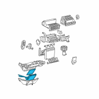 OEM Chevrolet Malibu Heater Core Diagram - 22695363