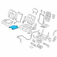 OEM 2010 Ford Expedition Seat Back Heater Diagram - 9L1Z-14D696-B