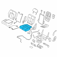 OEM 2007 Lincoln Navigator Seat Cushion Pad Diagram - 7L7Z-7863841-B