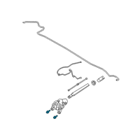 OEM Ford Escape Wiper Motor Screw Diagram - -W717623-S450L