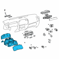 OEM 2006 Lexus GX470 Meter Assy, Combination Diagram - 83800-60B91