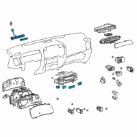 OEM 2008 Lexus GX470 Control Assy, Air Conditioner Diagram - 55900-60820