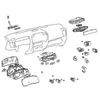 OEM 2006 Lexus GX470 Bulb Diagram - 90011-01016