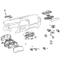 OEM 2004 Lexus GX470 Bulb Diagram - 90010-07011