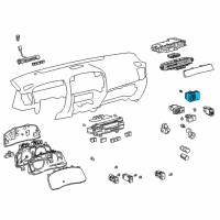 OEM 2007 Lexus GX470 Switch Assy, Outer Mirror Diagram - 84870-60090