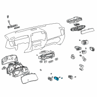 OEM 2006 Lexus GX470 Switch Assy, Outer Mirror Heater Diagram - 84871-60030