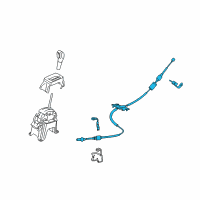 OEM Ford EcoSport Shift Control Cable Diagram - GN1Z-7E395-F