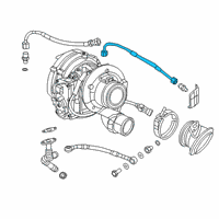 OEM Ram Hose-TURBOCHARGER Oil Feed Diagram - 68444984AA