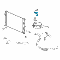 OEM Honda Civic Bracket B, Rad Up MT Diagram - 74176-TBA-A00