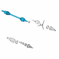 OEM Pontiac Torrent Rear Axle Drive Shaft Diagram - 22727020