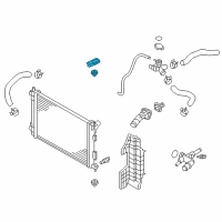 OEM 2014 Hyundai Elantra Bracket Assembly-Radiator Mounting, Upper Diagram - 25333-3X100