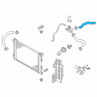 OEM Kia Forte Hose-Radiator Upper Diagram - 254113X600