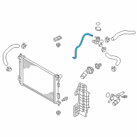 OEM 2014 Hyundai Elantra GT Hose-Radiator To Reservoir Diagram - 25451-3X600