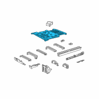 OEM Mercury Floor Pan Diagram - 3F2Z-1711215-AA