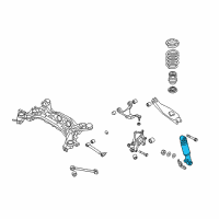 OEM 2011 Kia Sorento Rear Shock Absorber Assembly Diagram - 553101U250