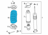 OEM 2021 Ford Mustang Mach-E SPRING - REAR Diagram - LJ9Z-5560-C